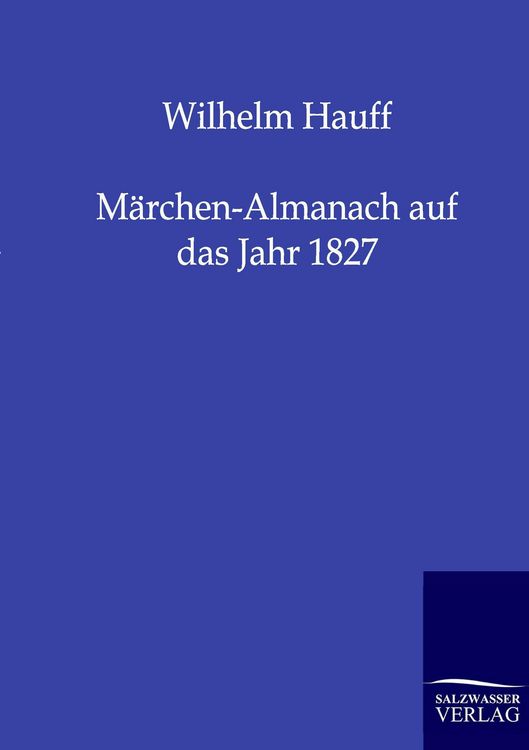 Produktbild: M&auml;rchen-Almanach auf das Jahr 1827