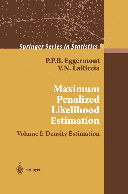Produktbild: Maximum Penalized Likelihood Estimation