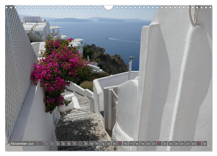 Produktbild: Santorini - Insel ewiger Liebe (Wandkalender 2026 DIN A3 quer), CALVENDO Monatskalender