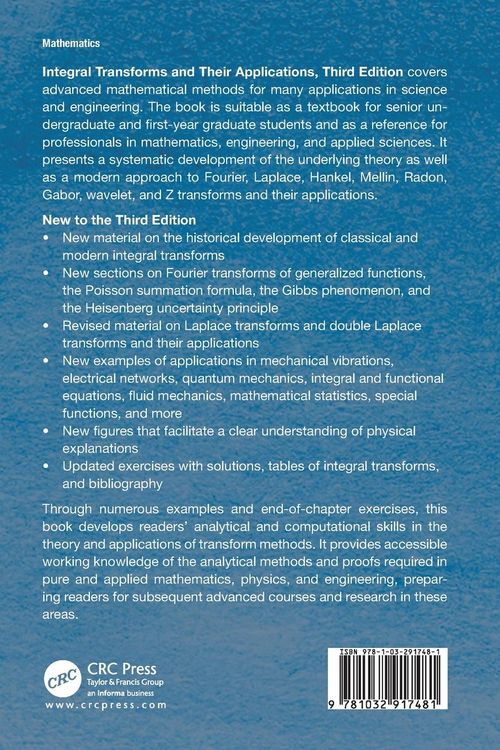Produktbild: Integral Transforms and Their Applications