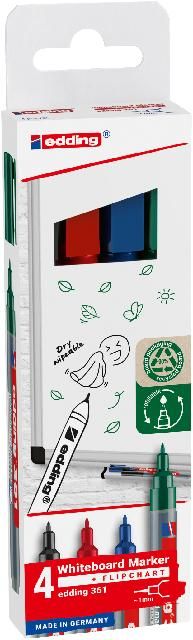 Produktbild: Edding Whiteboardmarker 361 4er Set