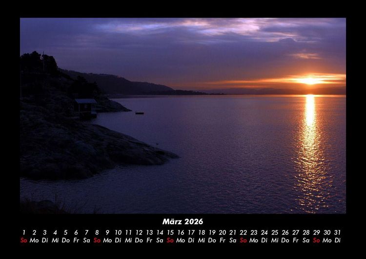 Produktbild: Sonnenunterg&auml;nge 2026 Fotokalender DIN A3
