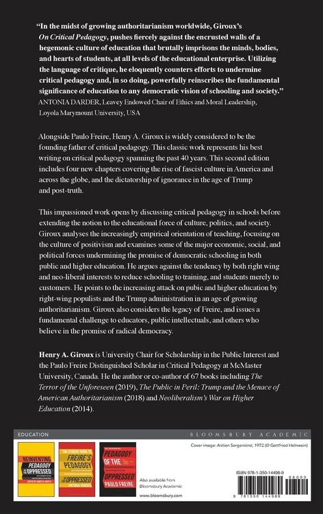 Produktbild: On Critical Pedagogy