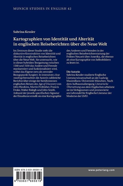 Produktbild: Kartographien von Identit&auml;t und Alterit&auml;t in englischen Reiseberichten &uuml;ber die Neue Welt