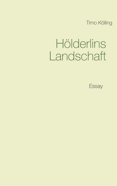 Produktbild: H&ouml;lderlins Landschaft