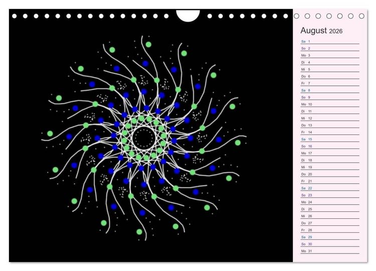 Produktbild: Filigran - Mandalas (Wandkalender 2026 DIN A4 quer), CALVENDO Monatskalender
