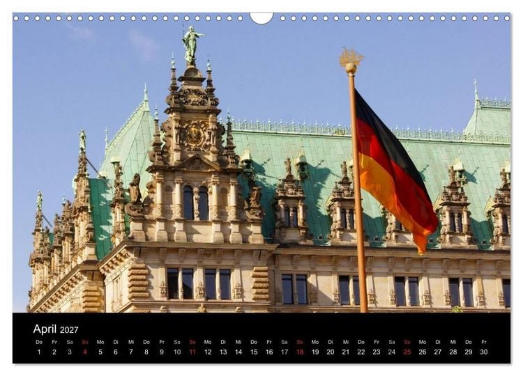 Produktbild: Hansestadt Hamburg (Wandkalender 2027 DIN A3 quer), CALVENDO Monatskalender