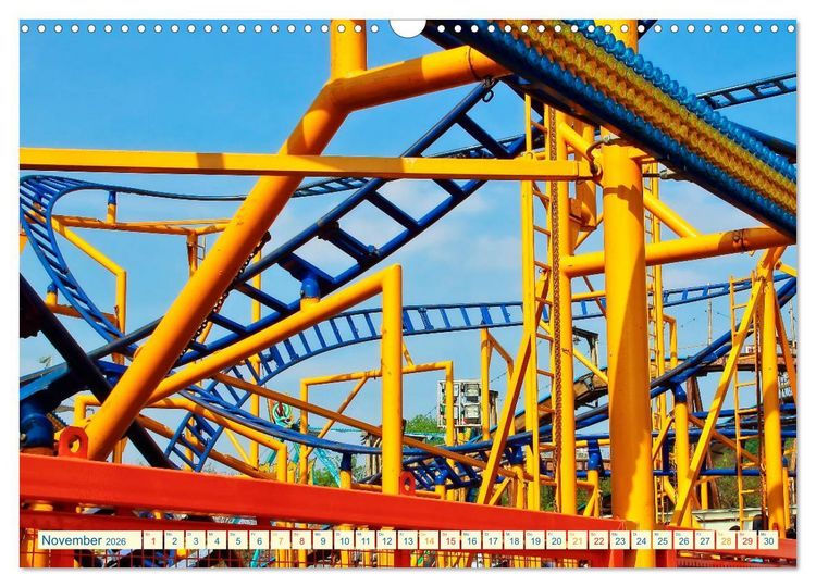 Produktbild: Achterbahn - extrem (Wandkalender 2026 DIN A3 quer), CALVENDO Monatskalender