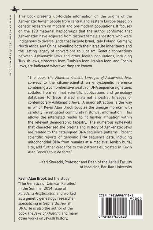 Produktbild: The Maternal Genetic Lineages of Ashkenazic Jews