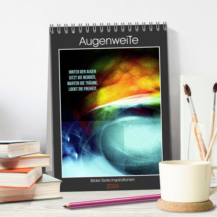 Produktbild: AugenweiTe Bilder.Texte.Inspirationen (Tischkalender 2026 DIN A5 hoch), CALVENDO Monatskalender