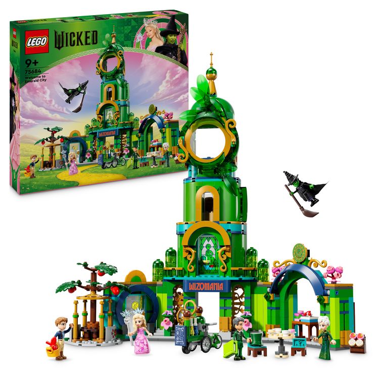 Produktbild: LEGO&reg; Wicked Willkommen in Emerald City (75684); Spielzeug zum Sammeln mit Turm, Glinda und Elphaba