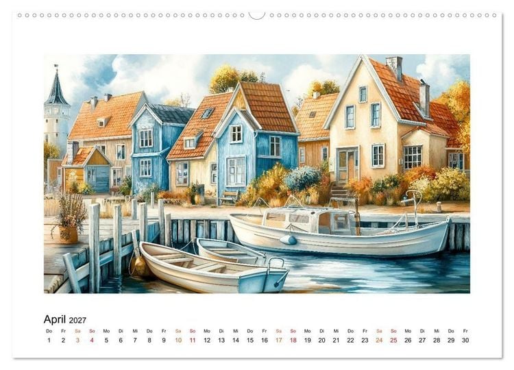 Produktbild: D&auml;nemark - Wind, Meer und stille Orte (Wandkalender 2027 DIN A2 quer), CALVENDO Monatskalender