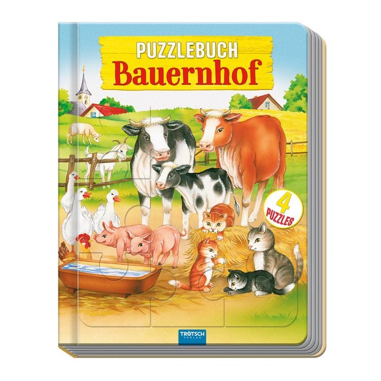 Produktbild: Tr&ouml;tsch Puzzlebuch Bauernhof