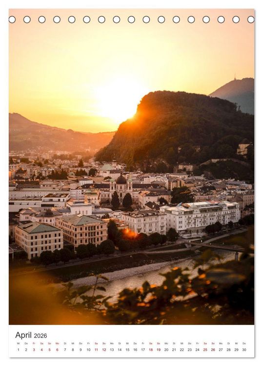 Produktbild: Hinrei&szlig;endes Salzburg (Tischkalender 2026 DIN A5 hoch), CALVENDO Monatskalender