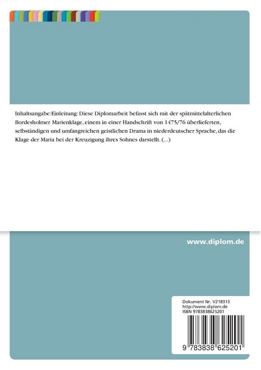 Produktbild: Die Bordesholmer Marienklage