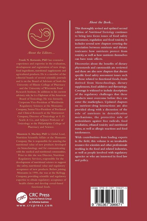 Produktbild: Nutritional Toxicology