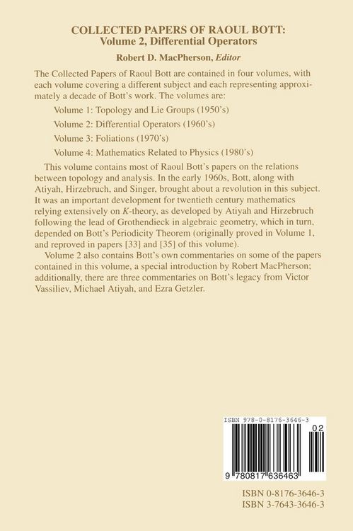Produktbild: Raoul Bott: Collected Papers