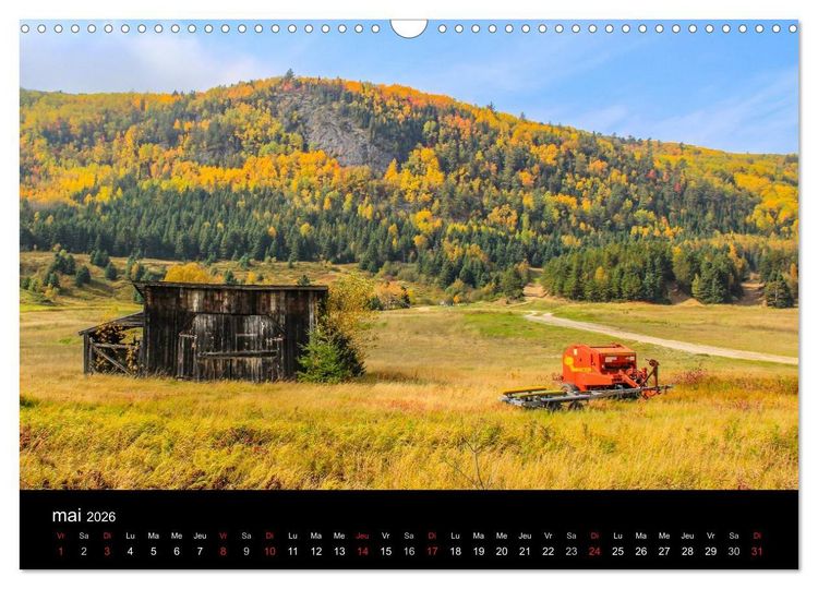 Produktbild: Paysages d'Automne au Qu&eacute;bec (Calendrier mural 2026 DIN A3 vertical), CALVENDO calendrier mensuel