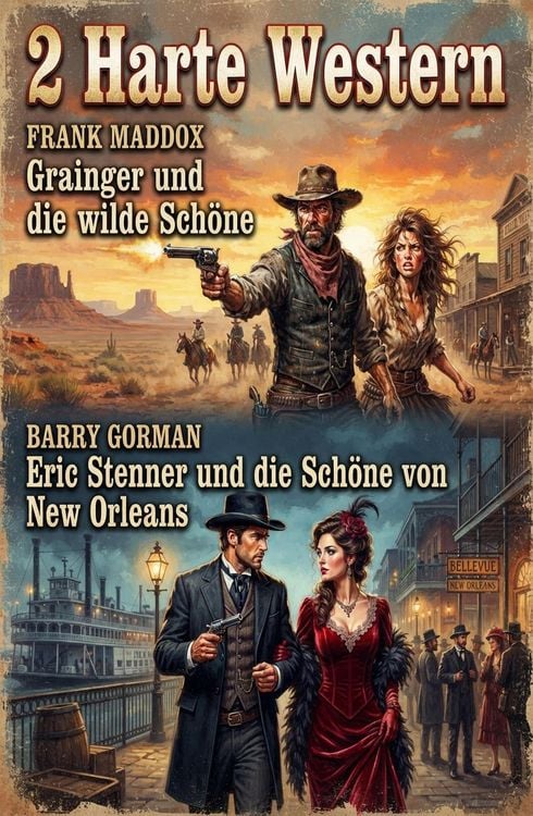 Produktbild: 2 Harte Western: Grainger und die wilde Sch&ouml;ne / Eric Stenner und die Sch&ouml;ne von New Orleans