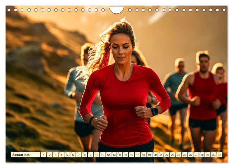 Produktbild: Joggen, gesund laufen (Wandkalender 2026 DIN A4 quer), CALVENDO Monatskalender