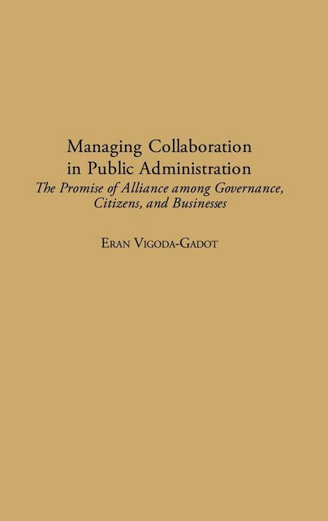 Produktbild: Managing Collaboration in Public Administration