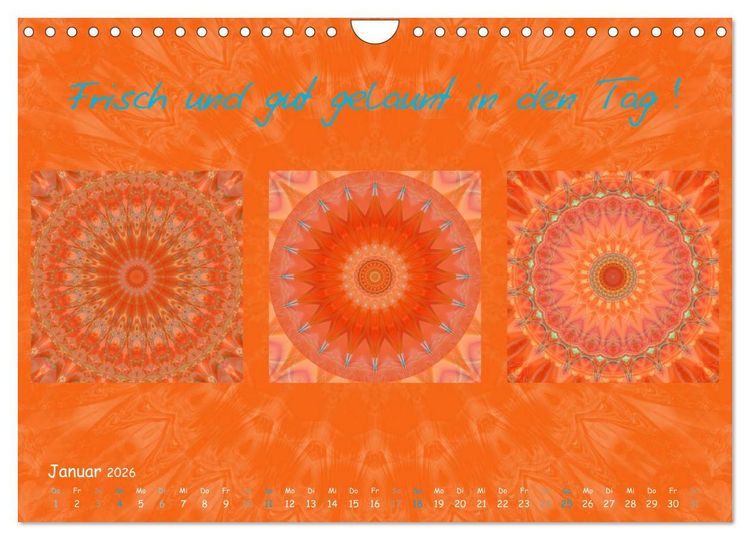 Produktbild: Mandala Trilogien (Wandkalender 2026 DIN A4 quer), CALVENDO Monatskalender