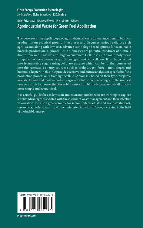 Produktbild: Agroindustrial Waste for Green Fuel Application