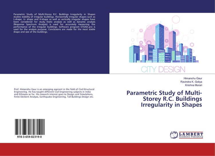 Produktbild: Parametric Study of Multi-Storey R.C. Buildings Irregularity in Shapes