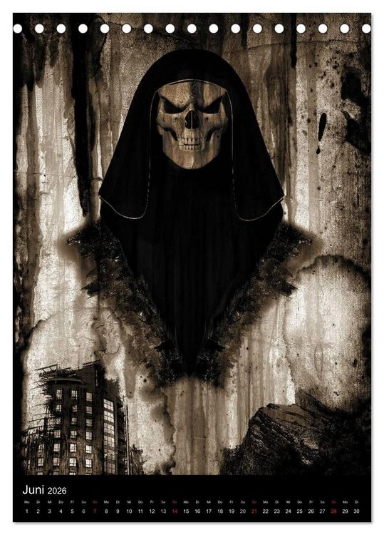 Produktbild: S.O.D. - Skulls Of Death Vol. I - Totenkopf Artworks (Tischkalender 2026 DIN A5 hoch), CALVENDO Monatskalender