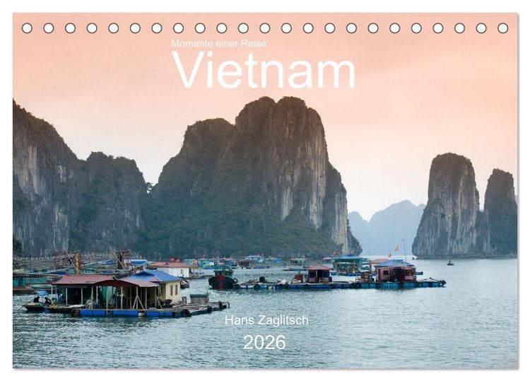Produktbild: Vietnam - Momente einer Reise (Tischkalender 2026 DIN A5 quer), CALVENDO Monatskalender