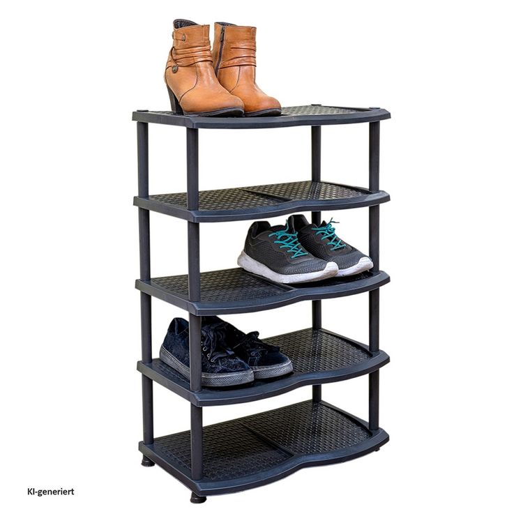 Produktbild: HTI-Living Schuhregal 5 Etagen f&uuml;r 10 Paar Schuhe Schuhregal 5 Etagen f&uuml;r 10 Paar Schuhe