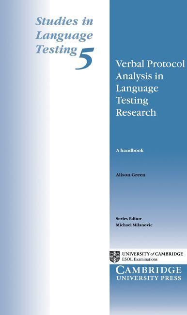 Produktbild: Verbal Protocol Analysis in Language Testing Research