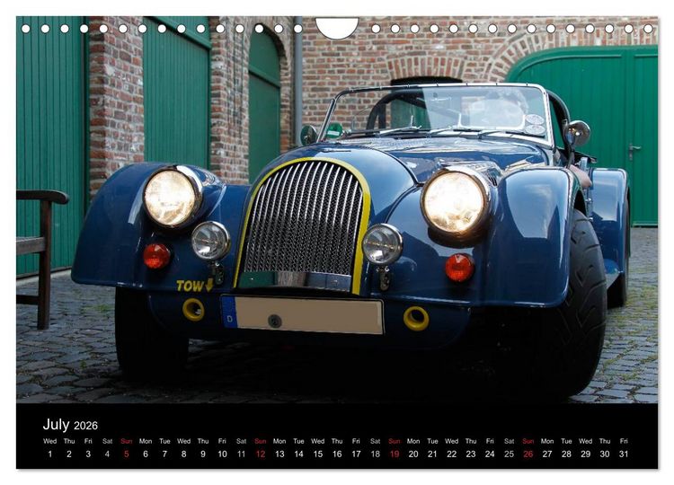 Produktbild: Morgan, the last real sports car (Wall Calendar 2026 DIN A4 landscape), CALVENDO 12 Month Wall Calendar