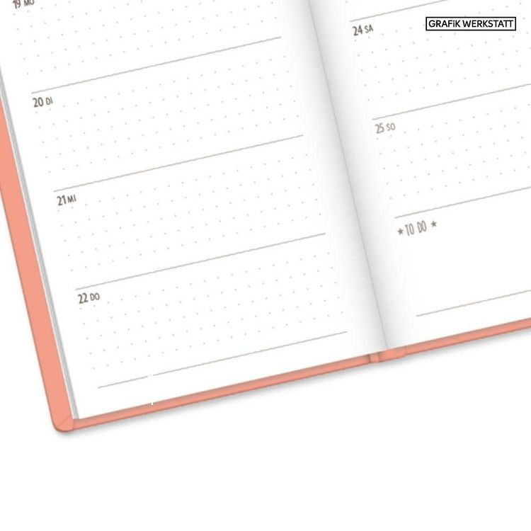 Produktbild: Terminplaner Lederlook 2027 Peach