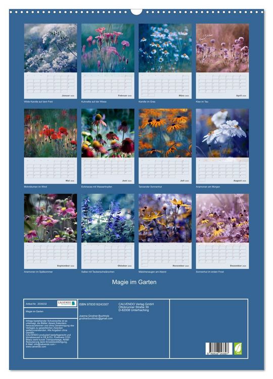 Produktbild: Magie im Garten (Wandkalender 2026 DIN A2 hoch), CALVENDO Monatskalender