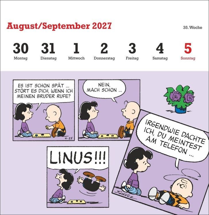 Produktbild: Peanuts Premium-Postkartenkalender 2027