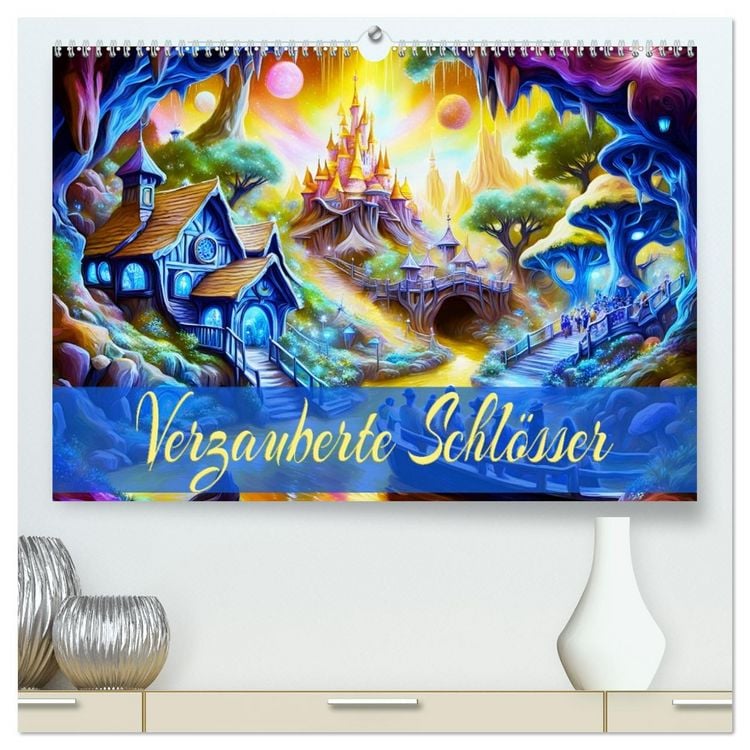 Produktbild: Verzauberte Schl&ouml;sser (hochwertiger Premium Wandkalender 2026 DIN A2 quer), Kunstdruck in Hochglanz
