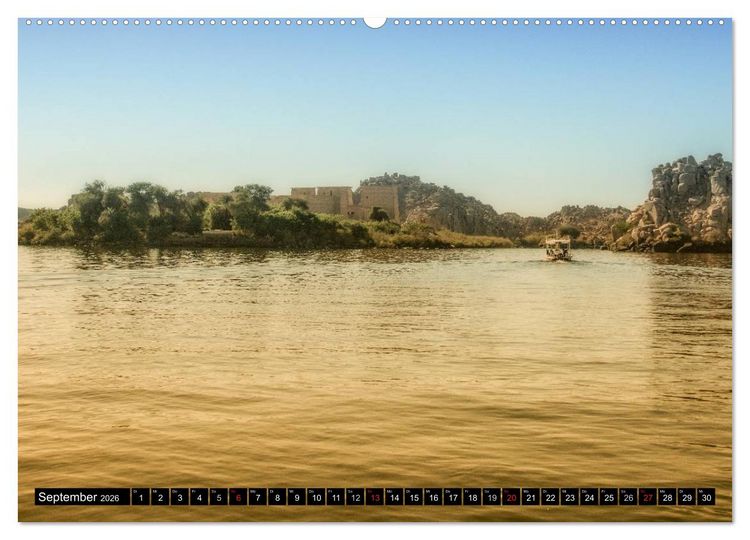 Produktbild: Abenteuer auf dem Nil. Eine Reise von Luxor nach Abu Simbel (Wandkalender 2026 DIN A2 quer), CALVENDO Monatskalender