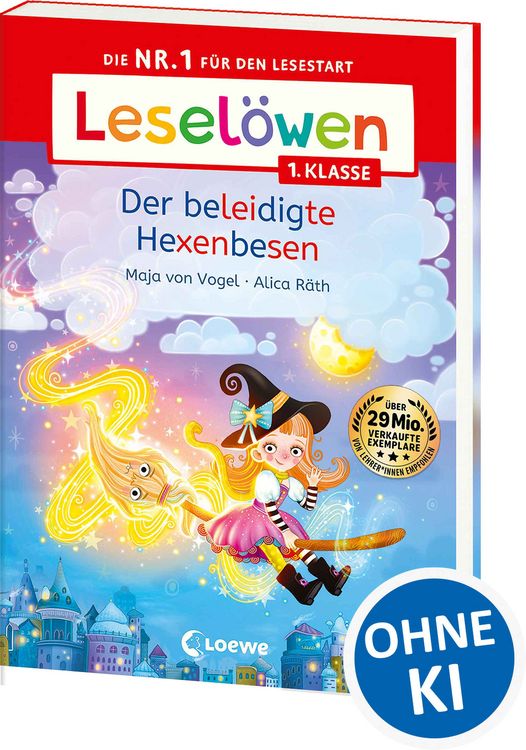 Produktbild: Lesel&ouml;wen 1. Klasse - Der beleidigte Hexenbesen