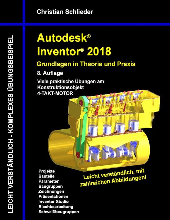 Produktbild: Autodesk Inventor 2018 - Grundlagen in Theorie und Praxis