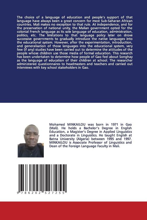 Produktbild: Attitudes towards the Use of Songhay as a Language of Education in Gao (Mali)