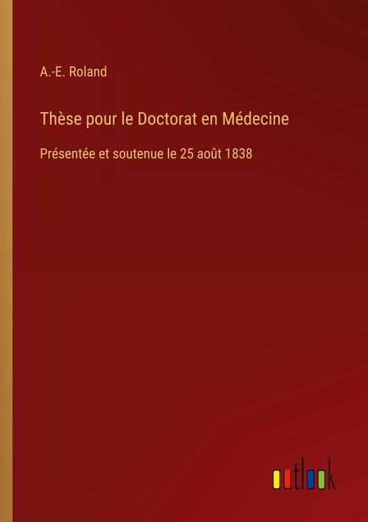 Produktbild: Th&egrave;se pour le Doctorat en M&eacute;decine