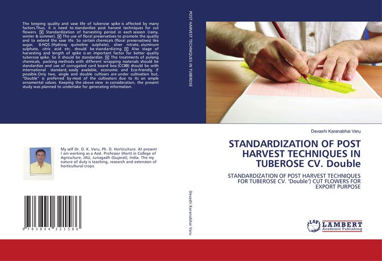 Produktbild: Standardization Of Post Harvest Techniques in Tuberose Cv. Double