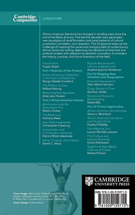 Produktbild: The Cambridge Companion to Contemporary African American Literature