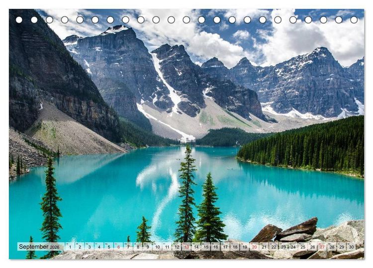 Produktbild: Alaska und Kanada (Tischkalender 2026 DIN A5 quer), CALVENDO Monatskalender