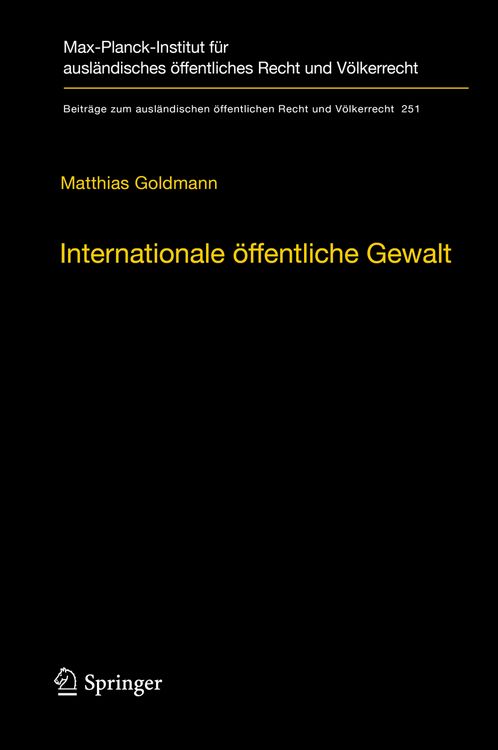Produktbild: Internationale &ouml;ffentliche Gewalt