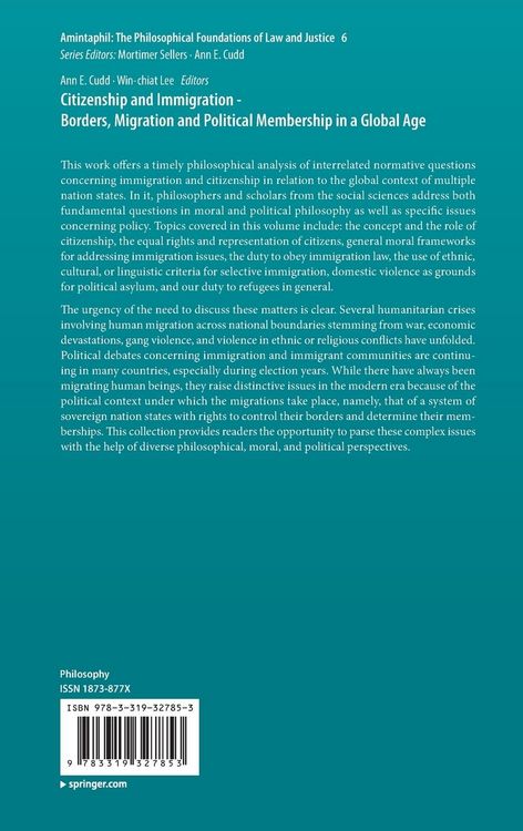 Produktbild: Citizenship and Immigration - Borders, Migration and Political Membership in a Global Age