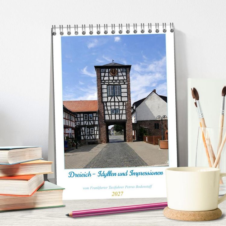 Produktbild: Dreieich Idyllen und Impressionen (Tischkalender 2027 DIN A5 hoch), CALVENDO Monatskalender
