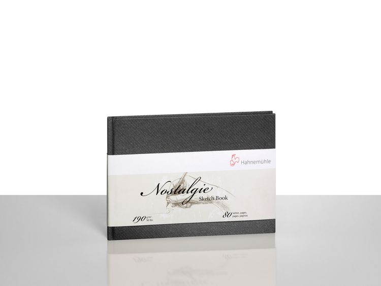 Produktbild: Hahnem&uuml;hle Papier Nostalgie Skizzenbuch, DIN A 4 Querformat, 190 g/m&sup2;