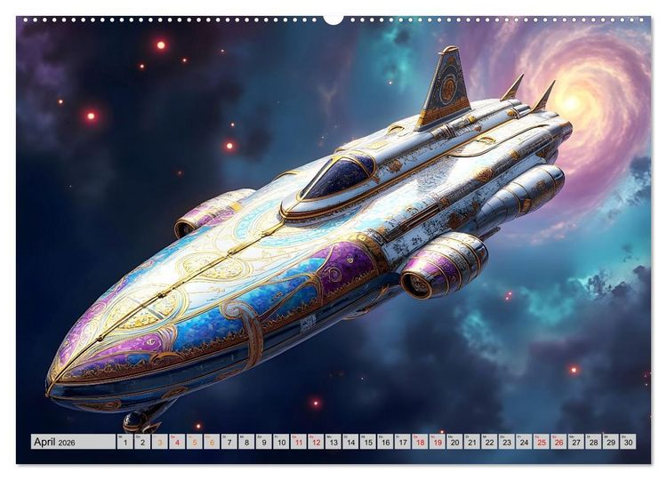 Produktbild: Kosmische Extravaganz (Wandkalender 2026 DIN A2 quer), CALVENDO Monatskalender
